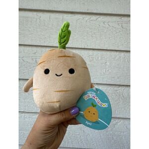 Squishmallows‎ Jyri Turnip Plush Stuffed Animal 5" Vegetable Foodie